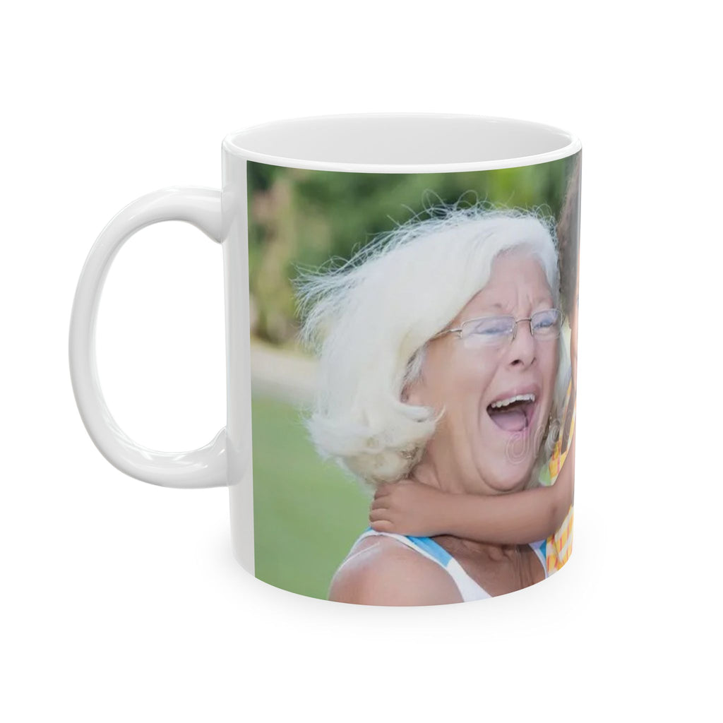 Photo Wrap Ceramic Mug — Personalized Family Photo Coffee Cup (11oz & 15oz)
