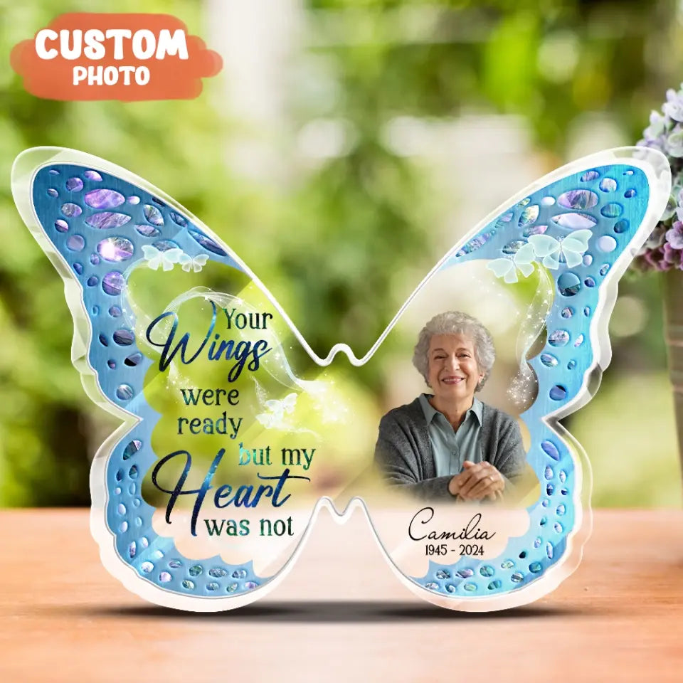 Personalized Butterfly Memorial Plaque