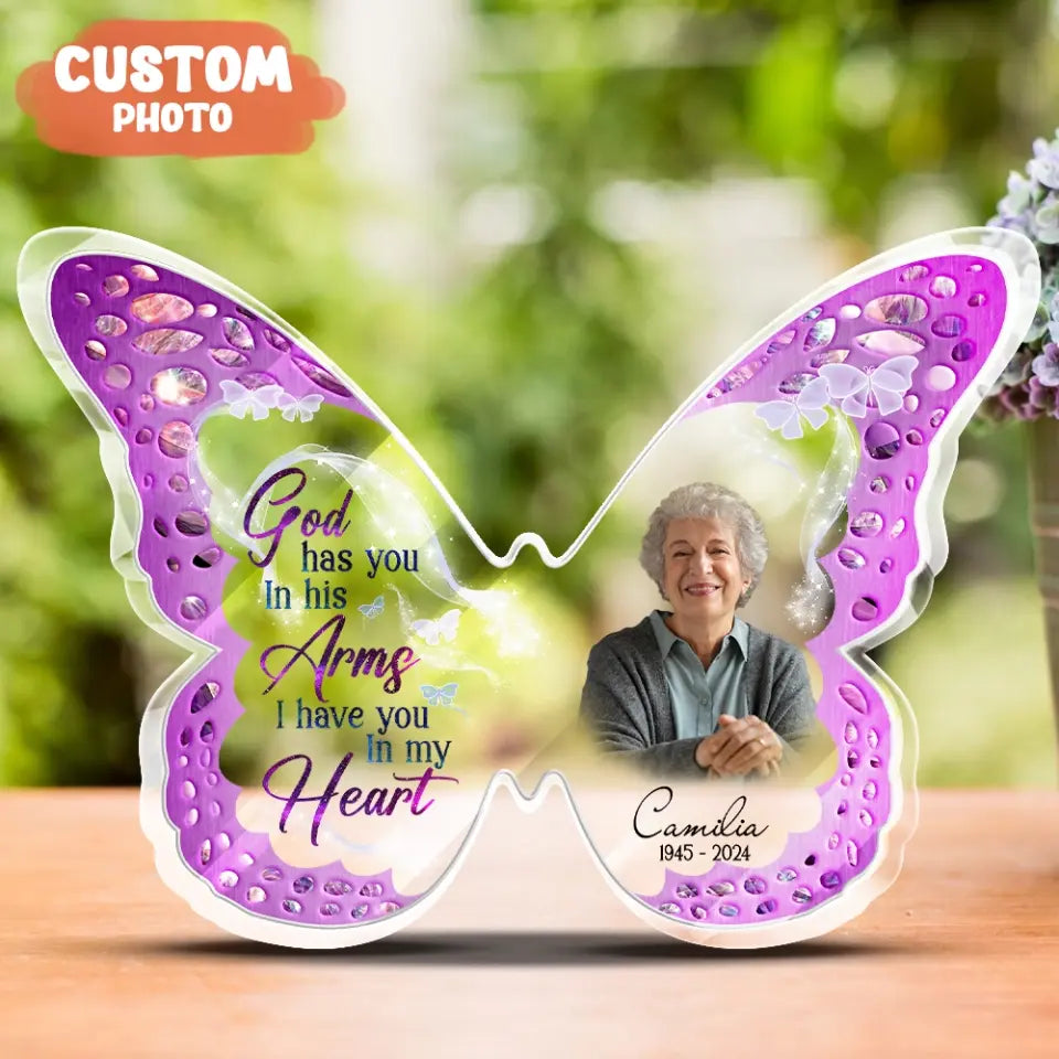 Personalized Butterfly Memorial Plaque