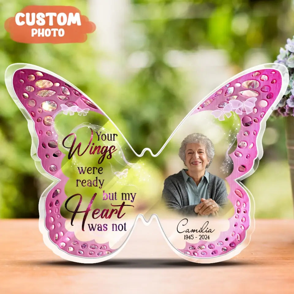 Personalized Butterfly Memorial Plaque