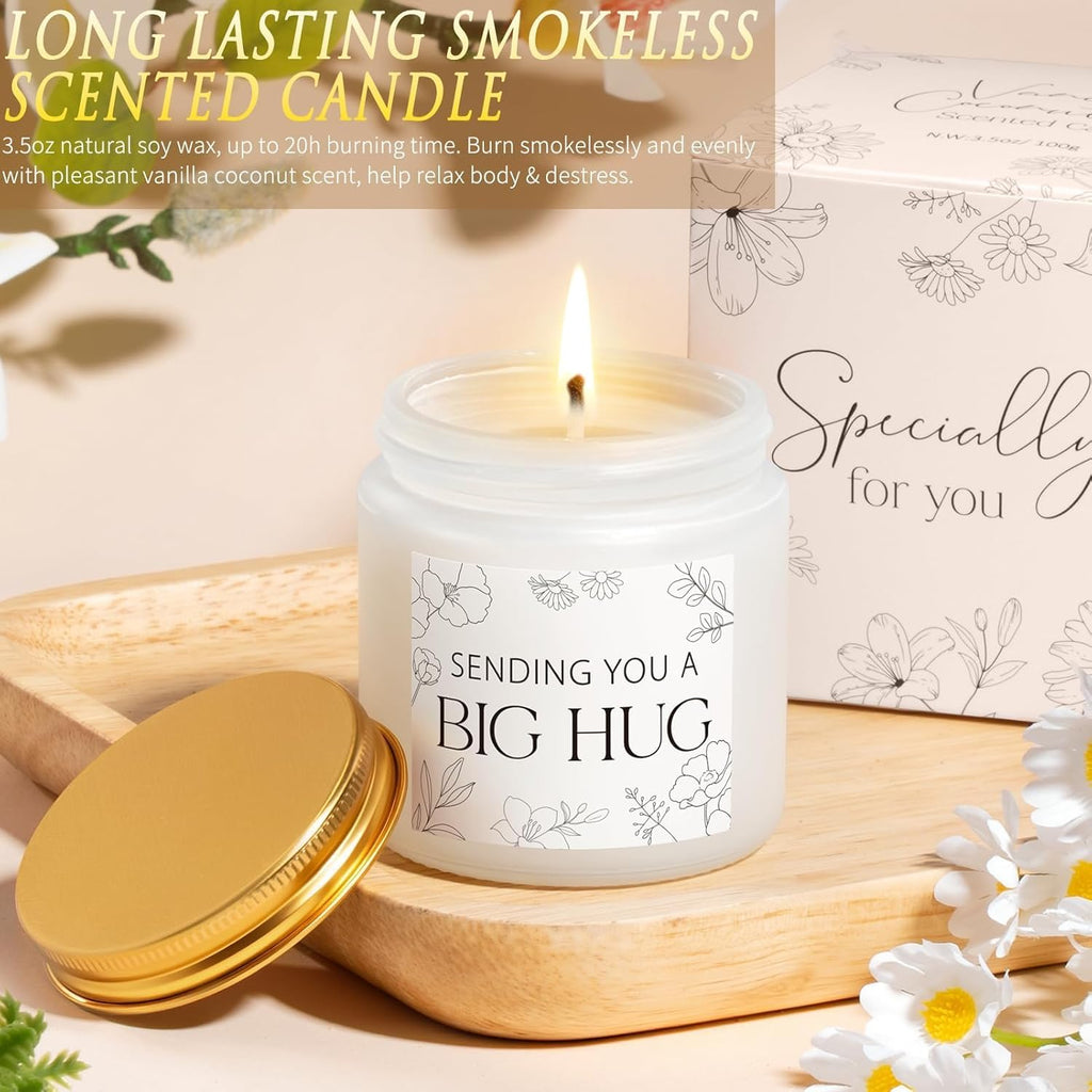 Get Well Soon Gifts Baskets for Women Self Care Gifts, Spa Care Package After Surgery Inspirational Thinking of You Sympathy Gift, Feel Better Encouragement Gift for Women Sick Friends Mom w/ Blanket