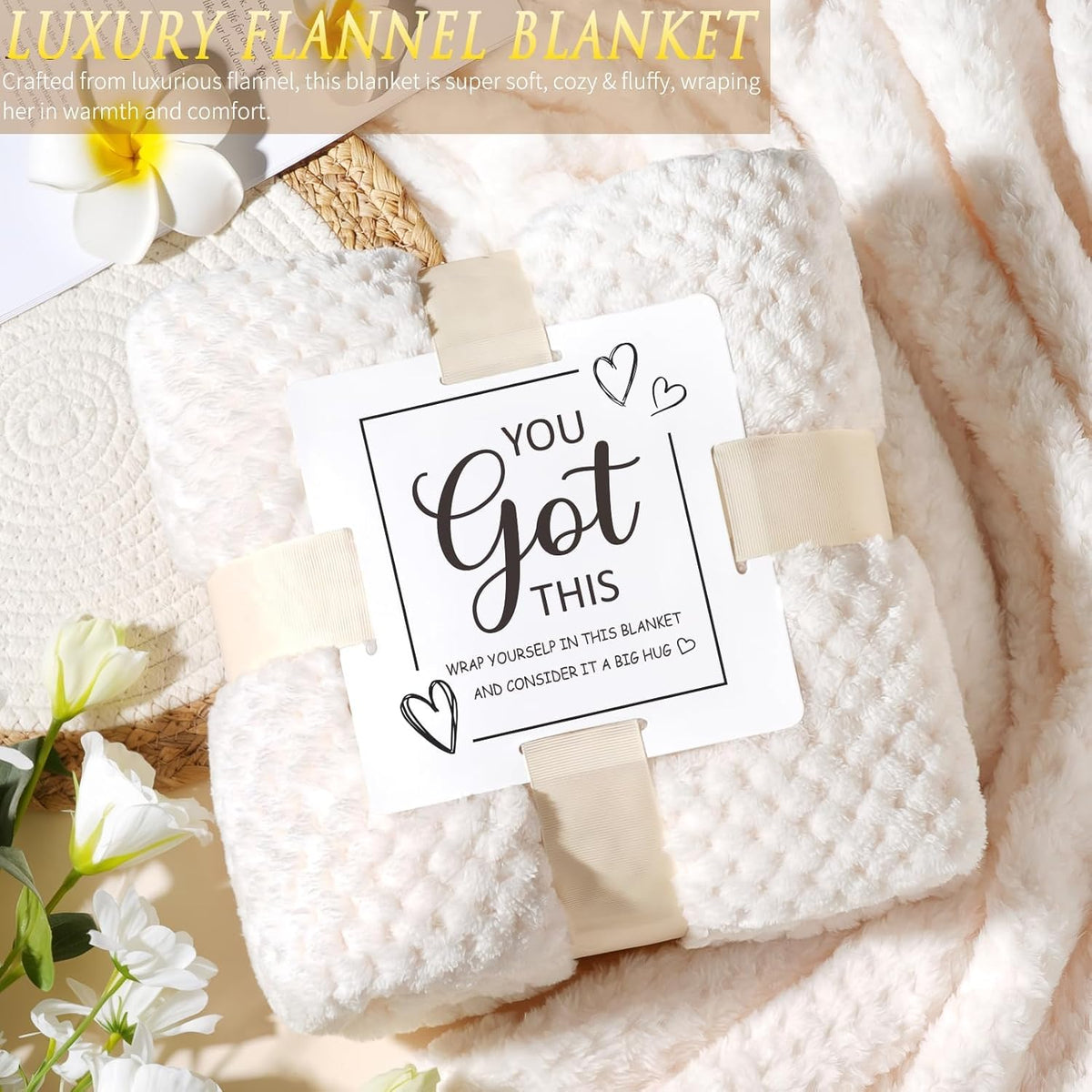 Get Well Soon Gifts Baskets for Women Self Care Gifts, Spa Care Package After Surgery Inspirational Thinking of You Sympathy Gift, Feel Better Encouragement Gift for Women Sick Friends Mom w/ Blanket