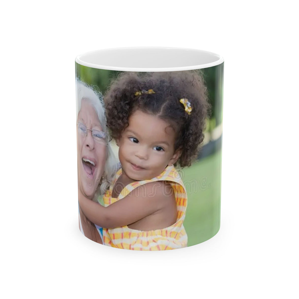Photo Wrap Ceramic Mug — Personalized Family Photo Coffee Cup (11oz & 15oz)