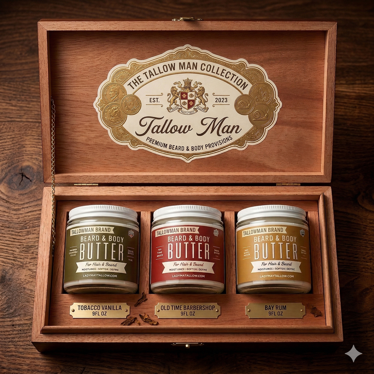 Beard + Body Butter Trio
