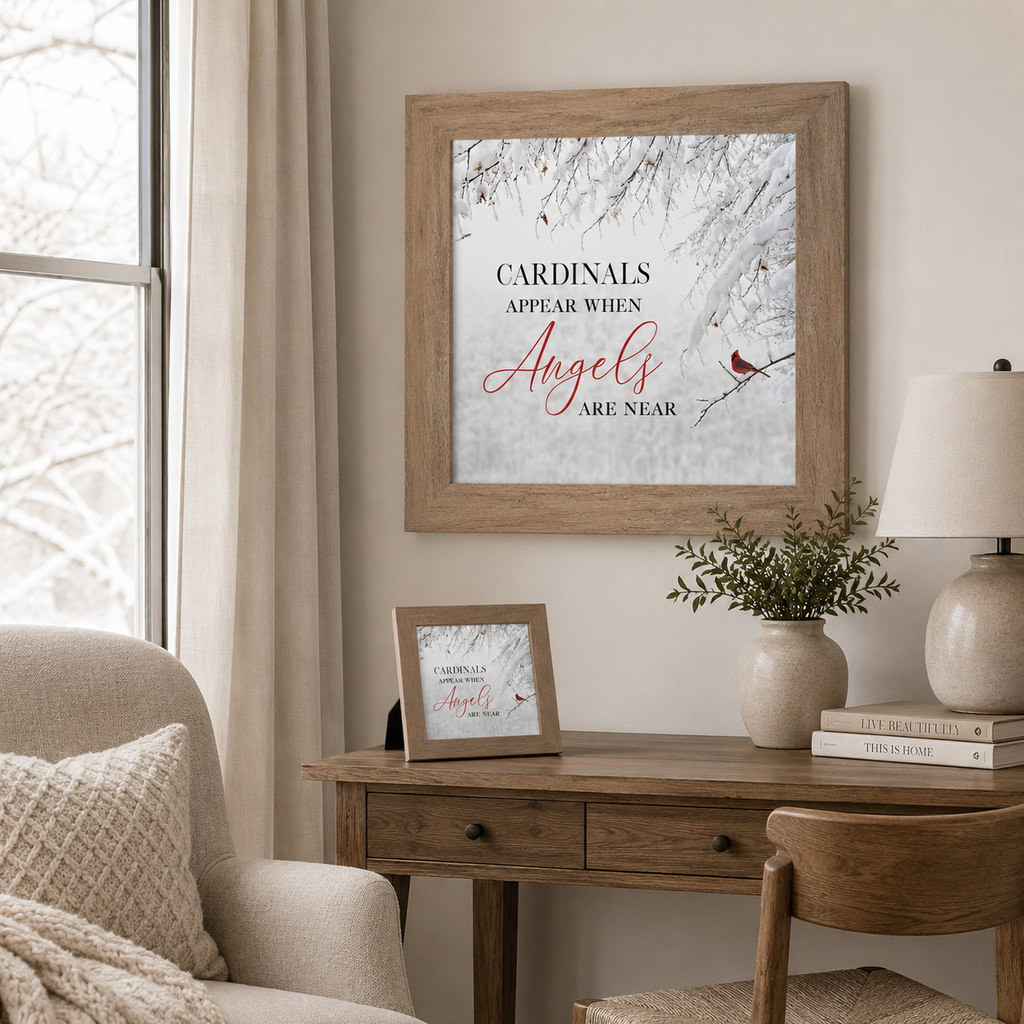 Cardinals Appear When Angels Are Near Wall Art