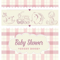Baby Shower Guest Book for Boy: A Retro Storybook Themed Square Hardcover Keepsake - Wishes for Baby, Advice for Parents, Sign-In & Photo Pages - Hardcover
