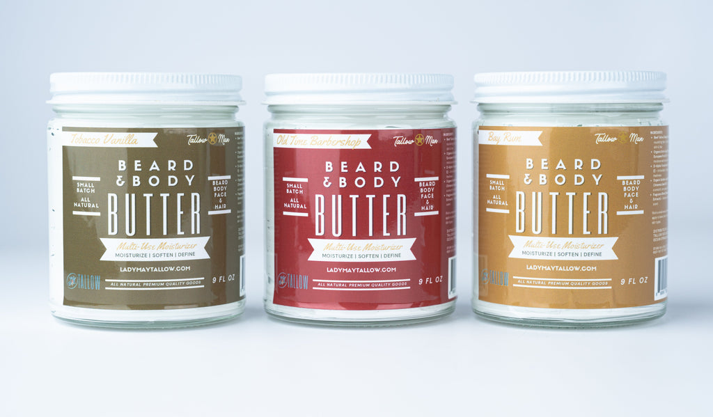 Beard + Body Butter Trio