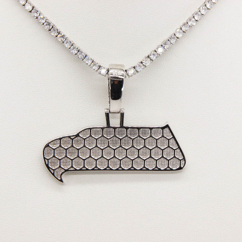 Seattle Seahawks Zircon Pendant Necklace – Game Day & Holiday Gift for Sports Fans