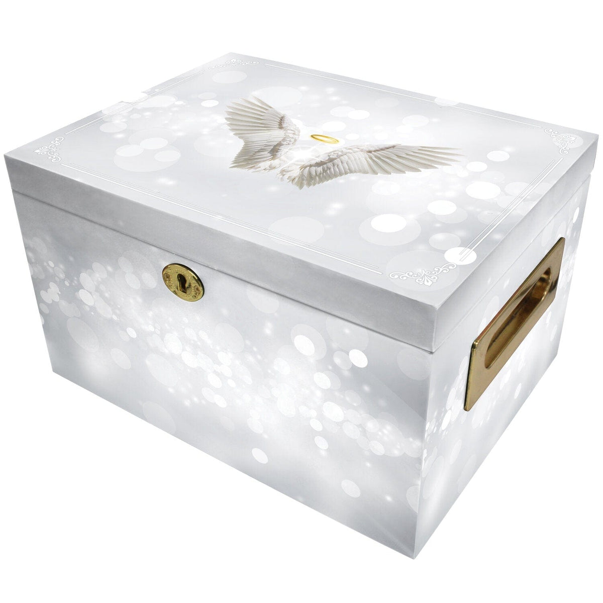 Angel of Mine (White) Memorial Collection Chest Cremation Urn