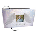 Loving Angel Wings Matching Themed 'Celebration of Life' Guest Book for Funeral or Memorial Service