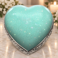 Sparkling Green Baby or Child Cremation Urn - Urns For Babies