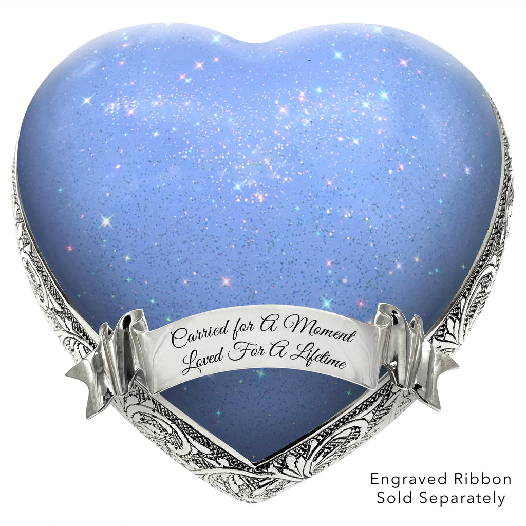 Sparkling Blue Baby or Child Cremation Urn - Urns For Babies