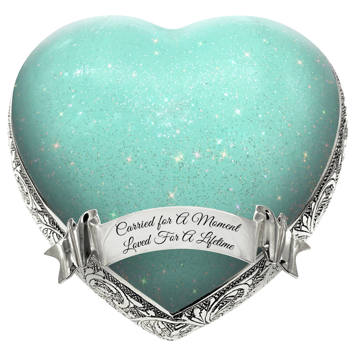 Sparkling Green Baby or Child Cremation Urn - Urns For Babies