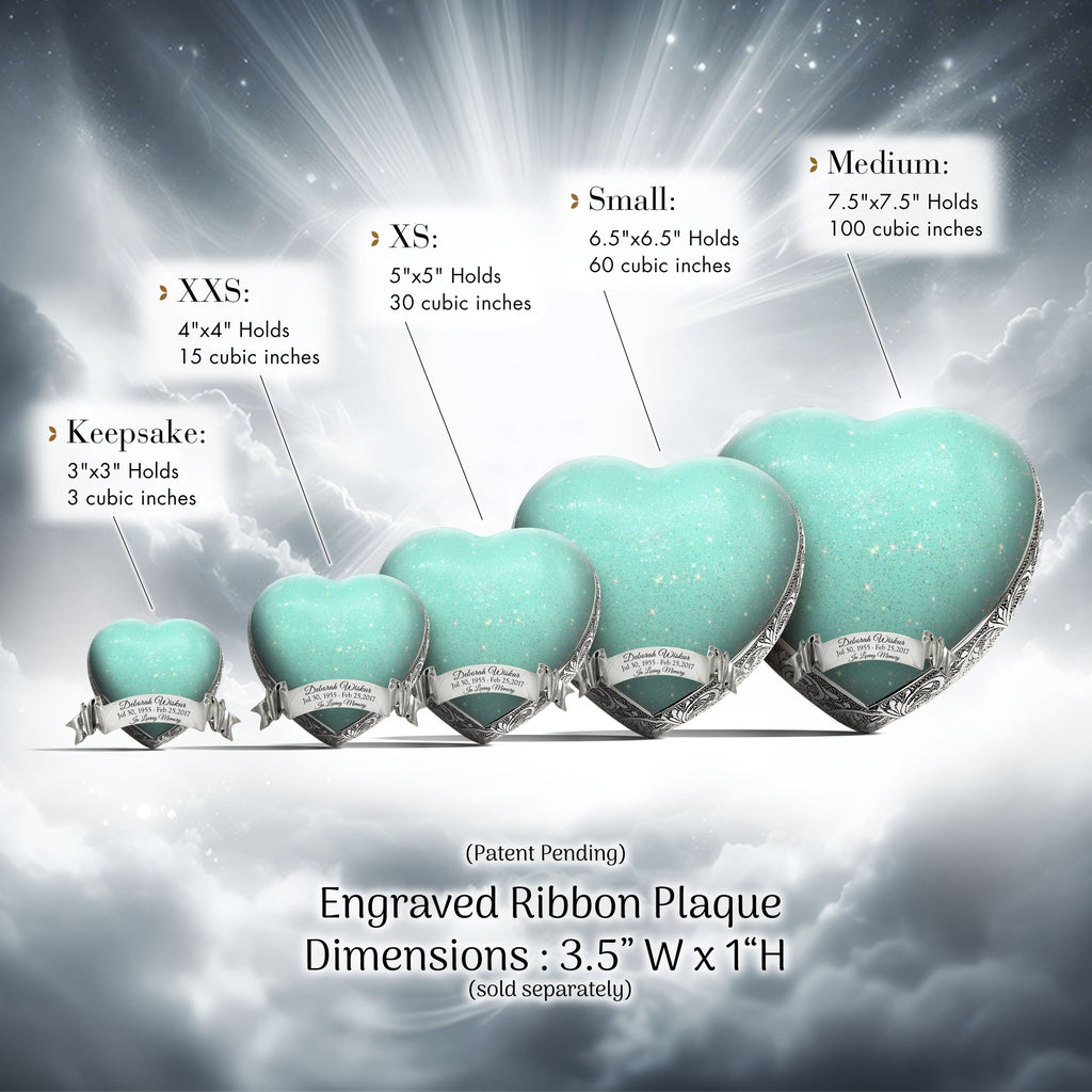 Sparkling Green Baby or Child Cremation Urn - Urns For Babies