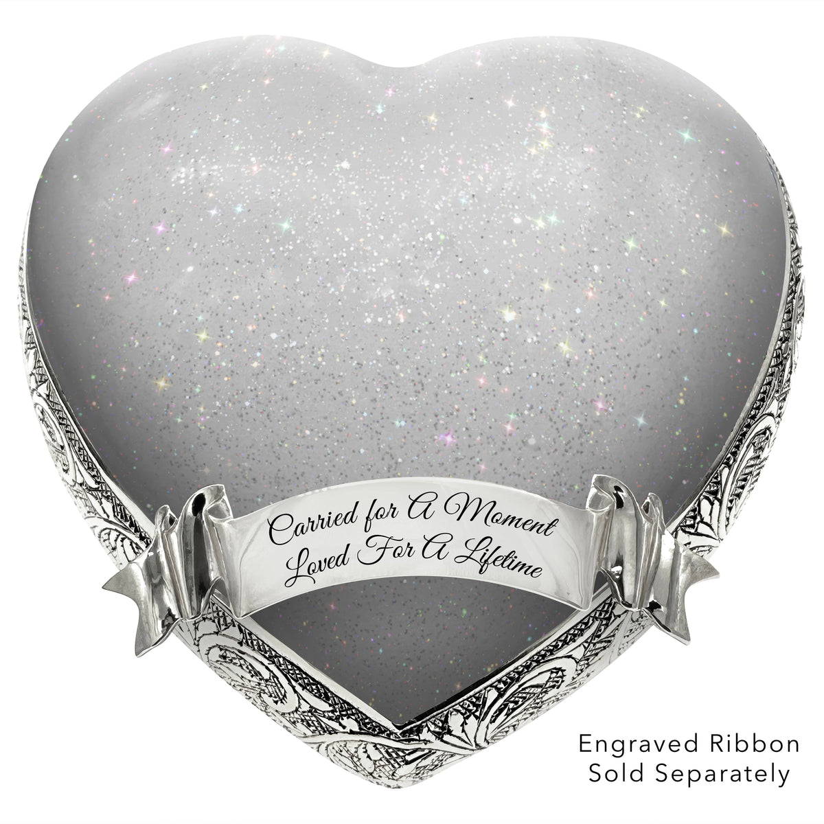 Sparkling White Baby or Child Cremation Urn - Urns For Babies