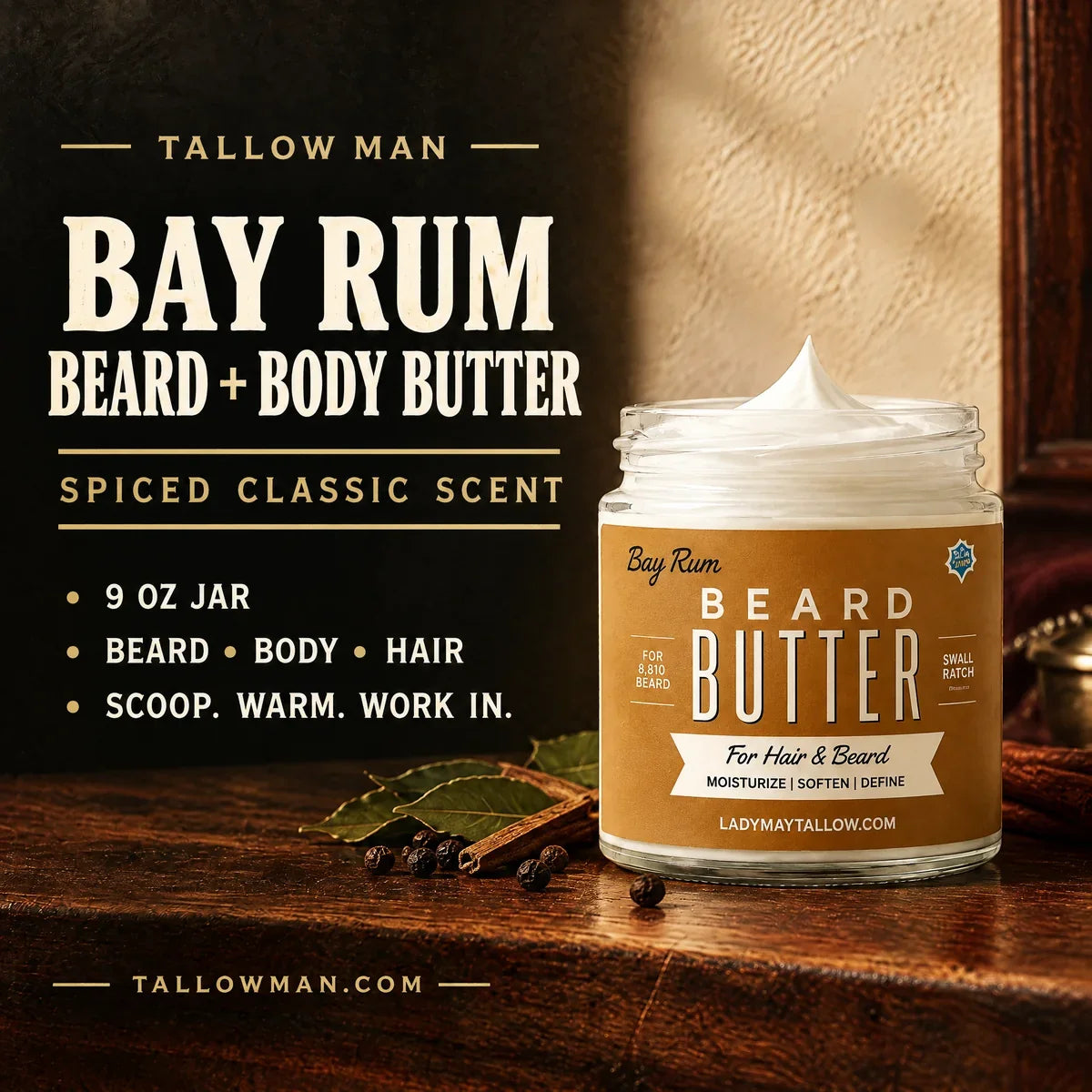 Beard + Body Butter Trio