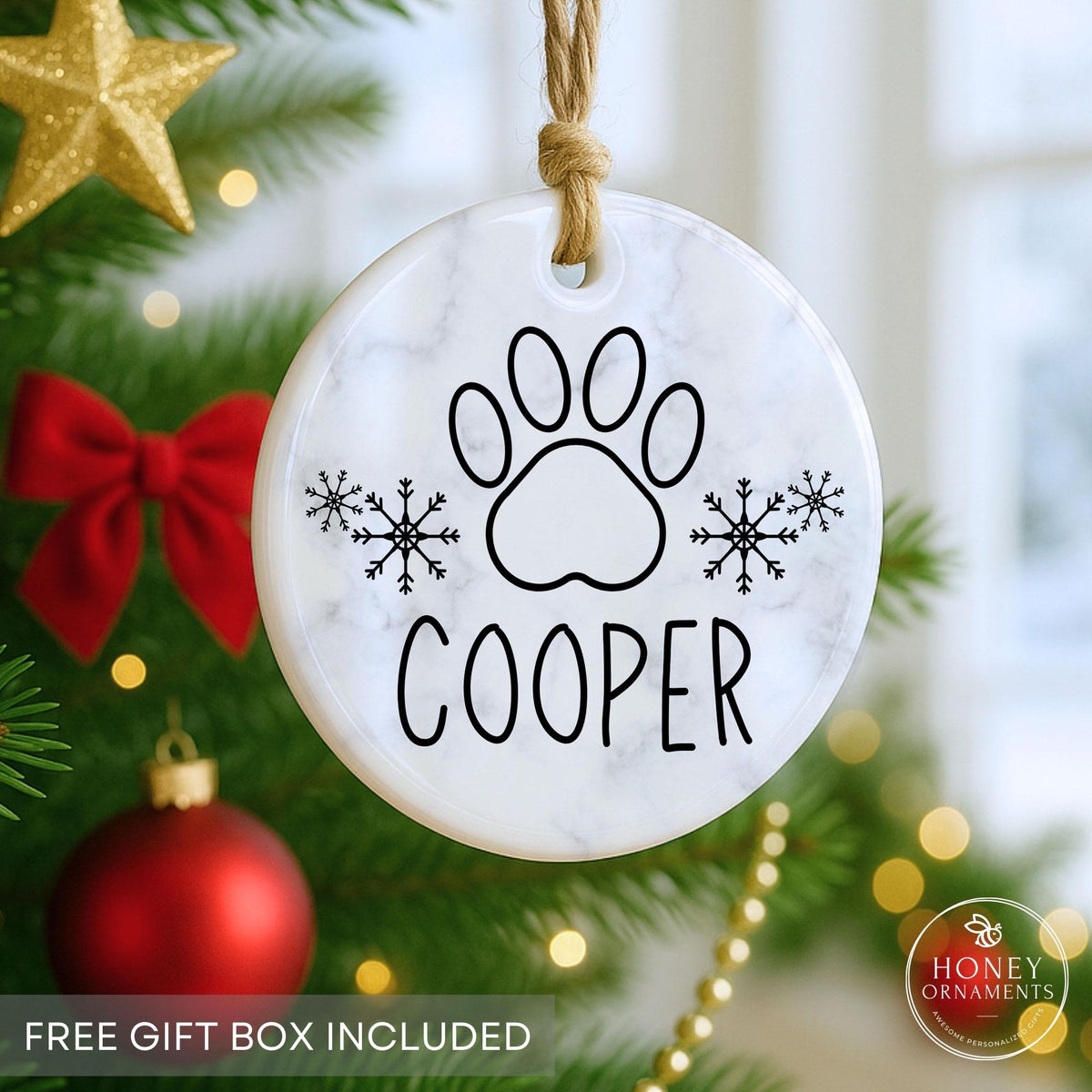 Personalized Dog Christmas Ornament 2026