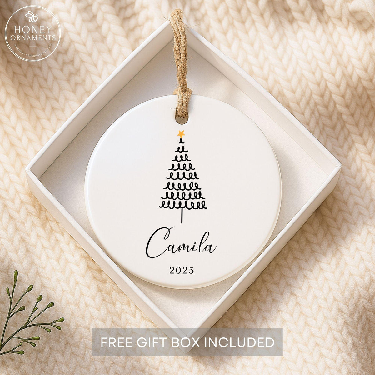 Personalized Christmas Ornaments - Custom Christmas Name Ornaments