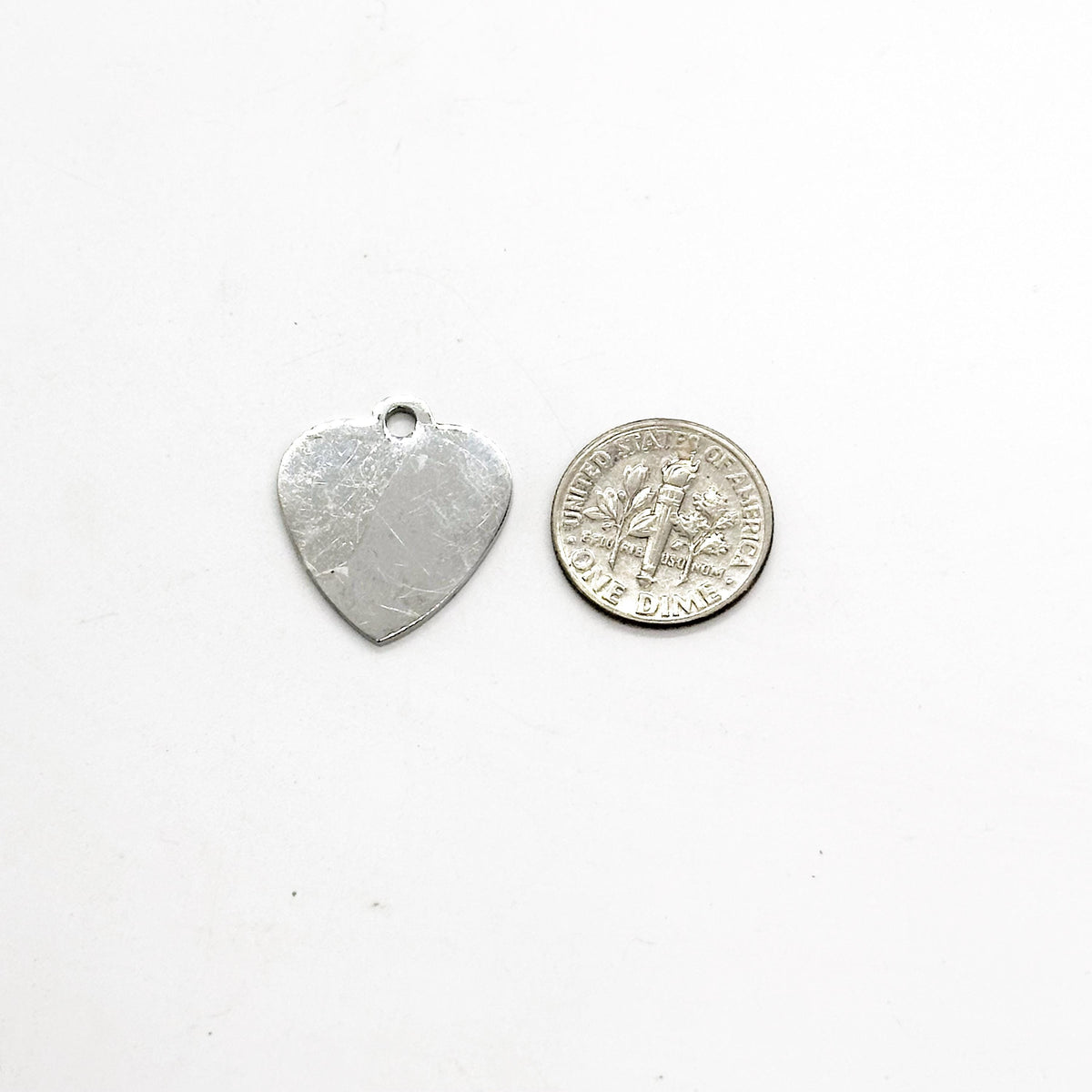 In My Heart Clip On Charm Stainless Steel Heart Charm Gift For Love Remembrance Memorial Purse Zipper Planner Charm