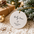Expecting New Baby Ornament - Personalized Baby Due Christmas Ornament